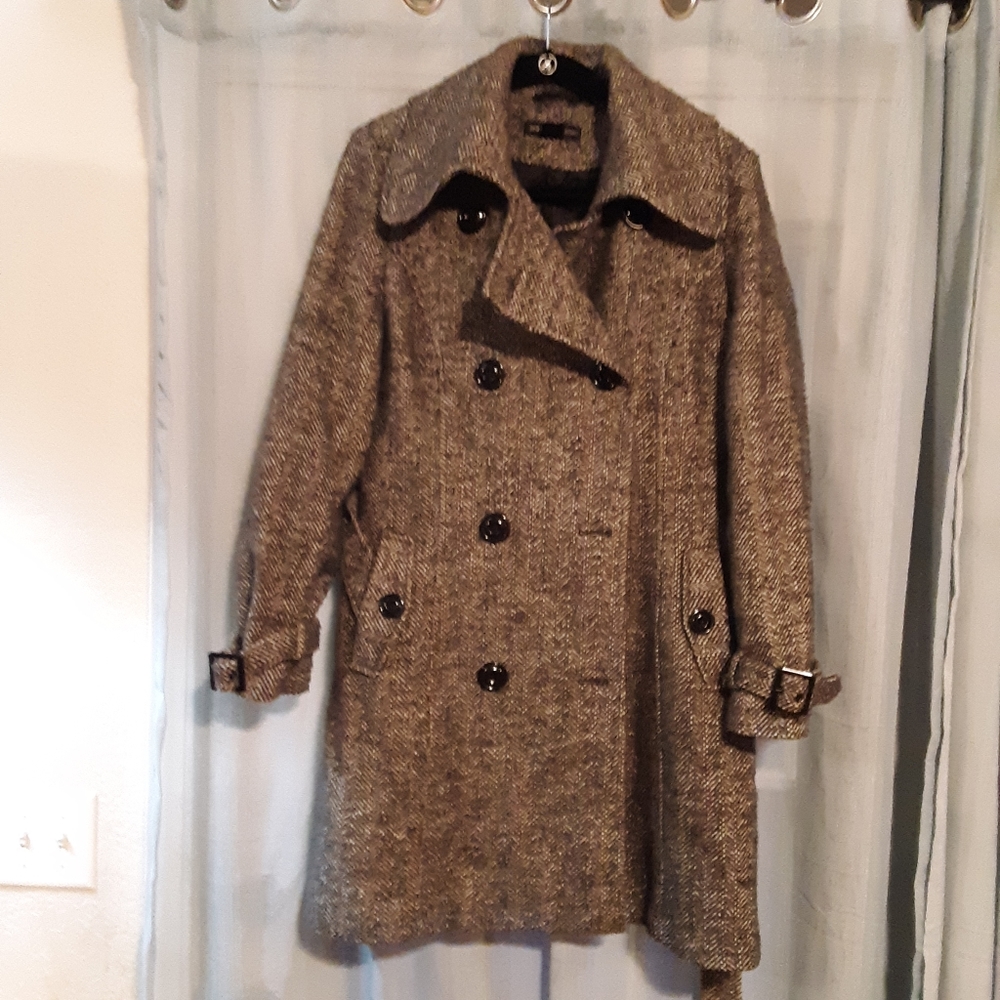 NY & Co grey peacoat size XL